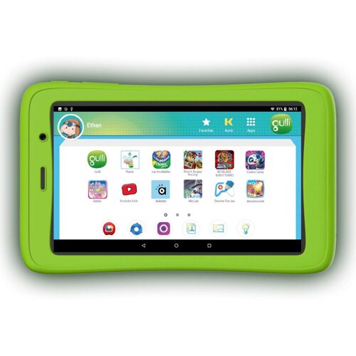Планшет Gulli Gulli Kurio Connect 2-7 дюймів 8 ГБ, батьки дитячого планшета, дитяча програма, 4 роки