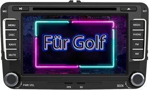 Радіо AWESAFE для VW Golf 5 Golf 6, автомобільне радіо 2DIN з Mirrorlink, SD, USB, CD DVD та Bluetooth