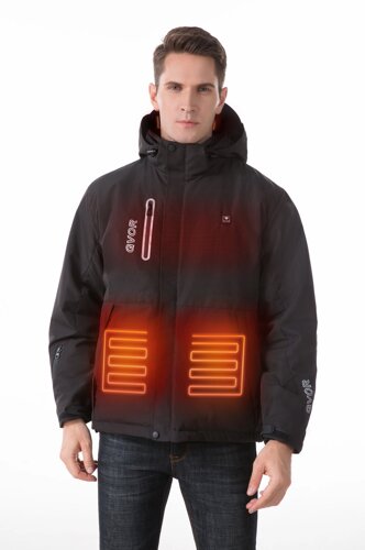 (розмір L) Куртка мужская с подогревом. GVOR Heated jacket for Men