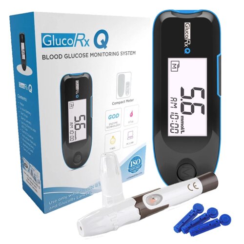 Система контролю рівня глюкози в крові GlucoRx Q