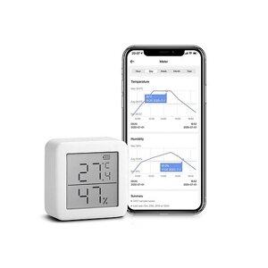 Смарт-гігрометр SwitchBot, термометр, бездротовий датчик температури та вологості в приміщенні з Bluetooth