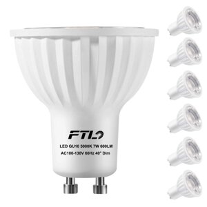 Світлодіодні лампи FTL GU10, прожектор із регульованою яскравістю 7 Вт