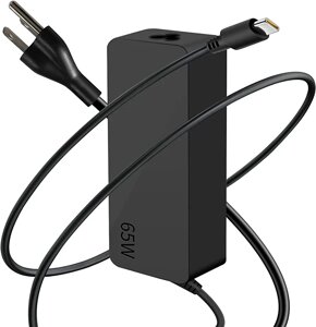 USB C Зарядний пристрій для ноутбука 65 Вт для Lenovo Chromebook, Адаптер змінного струму, ЄВРО ДІЛЮ!