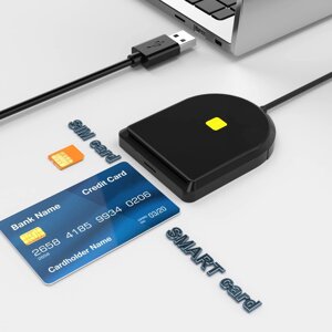 USB-зчитувач смарт-картки Зчитувач SIM-карток для DOD Military USB Загальний доступ CAC SIM-ID IC Bank Healt