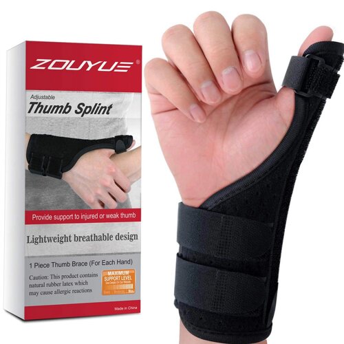 ZOUYUE Thumb Wrist Support Brace, регульована шина Spica для артриту, теносинівіт De Quervain