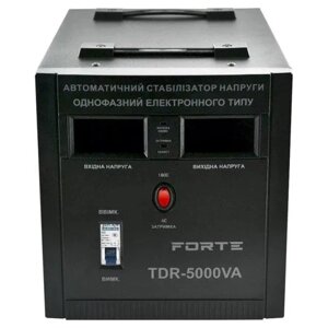 Стабілізатор напруги релейний FORTE TDR-5000VA, релейного типу, точність 8%