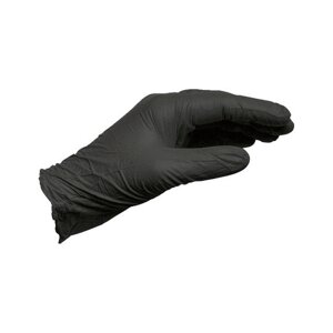 Нітрилові одноразові рукавиці, чорні, розмір М Wurth (арт. 0899470398)
