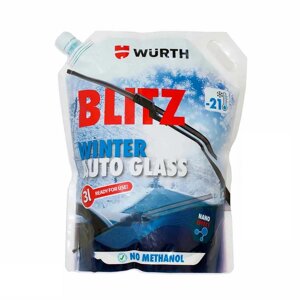Зимовий омивач скла, NANO ефект, Wurth BLITZ-Winter, -21°С, 3л (арт. 5892332810)