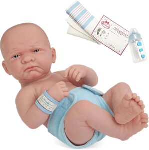 JC Toys La Newborn Boutique - Реалістична 14-дюймова анатомічно правильна лялька Real Boy Baby Doll