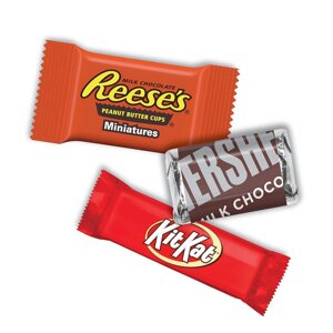 Цукерки із молочного шоколаду HERSHEY'S, KIT KAT and REESE'S (ціна за 1шт)