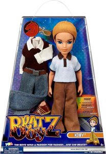 Лялька Bratz Original Fashion Doll Кобі Boyz Series 3 з 2 нарядами та постером (є потертості на коробці)