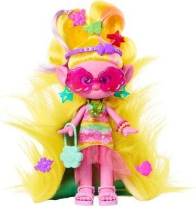 Модна лялька Mattel DreamWorks Trolls Віва з зачіскою, що трансформується.