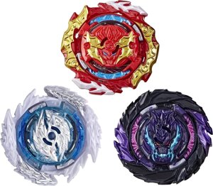 Набір із 3 бейблейдів HASBRO Beyblade Burst QuadDrive Sonic Warp