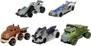 Набір машинок Jurassic World Toys Dominion Toy Character Cars 5-Pack in Scale 1:64: Beta