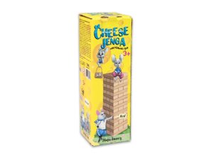 Настільна гра "Cheese Jenga" 48 брусків укр., в кор. 5,5*5,5*15,5см, ТМ Стратег, Україна