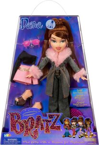 Оригінальна модна лялька Bratz Дана, серія 3, з 2 нарядами та плакатом, для колекціонерів