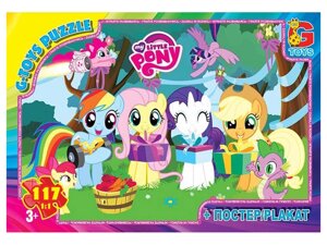 Пазли ТМ "G-Toys" із серії "My little Pony"Маленький поні) (арт MLP012), 117 ел.