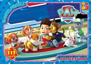 Пазли ТМ "G-Toys" із серії "Paw Patrol"Щенячий патруль) (арт PW0818), 117 ел.