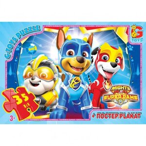 Пазли ТМ "G-Toys" із серії "Paw Patrol"Щенячий патруль) (арт PW0866), 35 ел.