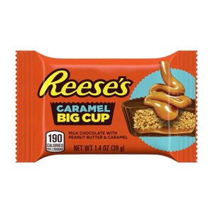 REESE'S Big Cup Чашки з арахісовим маслом та карамеллю, молочним шоколадом, 39 г