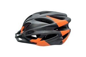 Шолом велосипедний Carbon Orange чорно-помаранчевий (VR-10524)