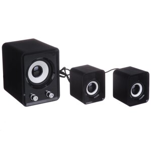 Акустична система USB SPEAKER FT-202 колонки для комп'ютера та ноутбука 2.1 із сабвуфером та сателітами 9 W живлення від