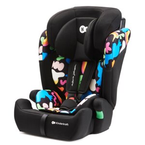 Автокрісло дитяче Kinderkraft Comfort Up i-Size Happy Shapes для дітей з 15 місяців до 12 років зі знімним модульним