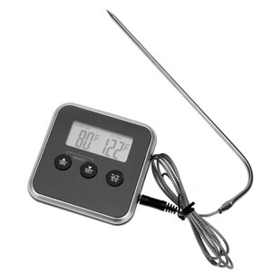 Цифровий кулінарний термометр для м'яса духовки та печі TP-600 кухонний електронний з виносним датчиком щупом до 250°С