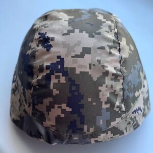 Кавер на каску M-KET Піксель ЗСУ військовий універсальний чохол на шолом PASGT для сухопутних військ з затяжкою