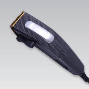 Машинка для стрижки волосся Maestro MR-656TI електрична провідна на 7 Вт з регулятором довжини титанові ножі + 4