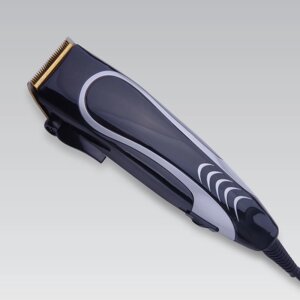 Машинка для стрижки волосся Maestro MR-659TI електрична провідна на 7 Вт з регулятором довжини титанові ножі + 4