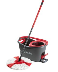 Набір для прибирання Vileda Easywring & Clean Turbo швабра з телескопічною ручкою з відром та віджиманням для миття підлог