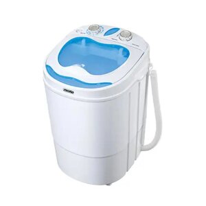Портативна пральна машинка з вертикальним завантаженням MESKO MS 8053 White 400 Вт переносний напівавтомат для дачі без