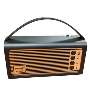 Радіоприймач цифровий акумуляторний NNS NS-222S Gold колонка радіо та mp3 плеєр із сонячною панеллю FM USB TF та LED