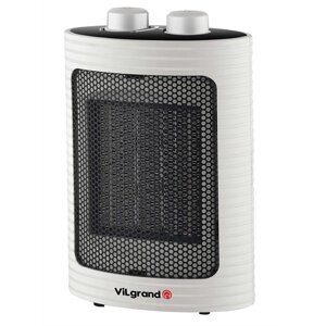 Тепловентилятор керамічний Vilgrand VFC-157 White підлоговий електричний обігрівач на 1,5 кВт для дому дачі та