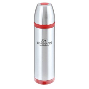 Термос металевий питний Bohmann BH-4491-red з колбою з нержавіючої сталі та вузьким горлом для чаю кави та інших