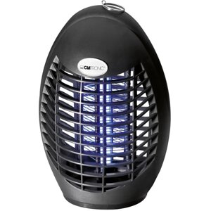 Знищувач літаючих комах Clatronic 3340-IV Black електричний від комарів мух і молі + ультрафіолетова лампа приманка