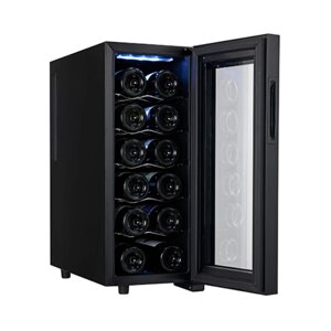 Винна шафа для дому та бару Adler AD 8083 холодильник для вина та напоїв на 33 л з підсвічуванням та терморегулятором