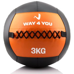 Набивний м'яч Wall Ball (медбол) Way4you 3кг.