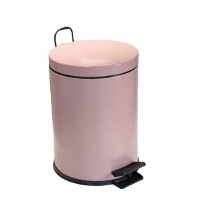 Відро для сміття з педаллю 12 л. з нержавіючої сталі, рожевий Maxiflow (SANPREIS)