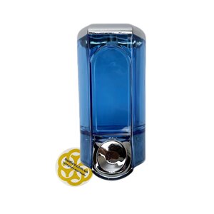 Настінний дозатор для піни-мила 600 мл, настінний, синій, кнопка хром Afacan Plastik