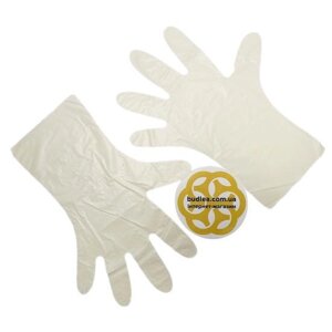 Одноразові оглядові рукавички Flex, S, 100 шт, TPE, білі, Reflex