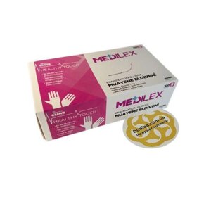 Рукавички медичні 100 шт Medilex з термопластичного еластомеру, рожеві, S, TPE, Reflex