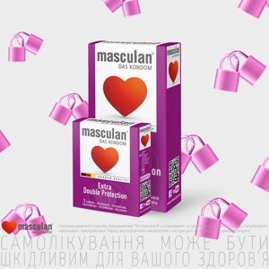 Презервативи masculan Особливо міцні з пухирцями 10-шт в упак
