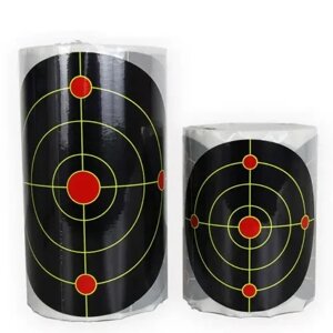7-дюймовий клейкий папір для стрільби по мішеням Bullseye Splatter та Sefl 100 шт. рулон