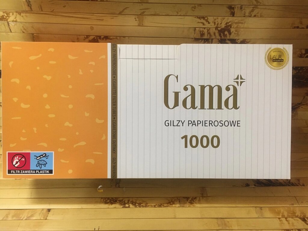 Гільзи для набивання цигарок Gama 1000 шт. від компанії Smoke Mania UA - фото 1