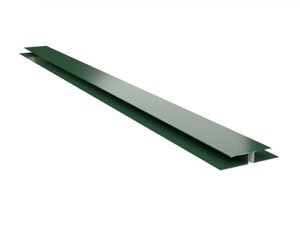 Планка стику для металосайдингу глянець 2 м 0,45 мм RAL 6005