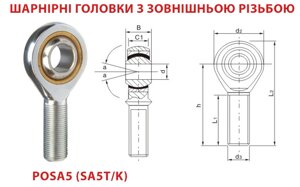 Шарнірна головка POSA5, Ціна з ПДВ