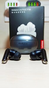 Бездротова стереогарнітура із шумозаглушенням, навушники Lenovo ThinkPlus XT88 TWS чорний якісний звук