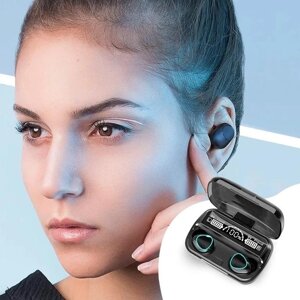Бездротові навушники M10 TWS bluetooth 5.1 black, сенсорні водонепроникні бездротові навушники мікрофон